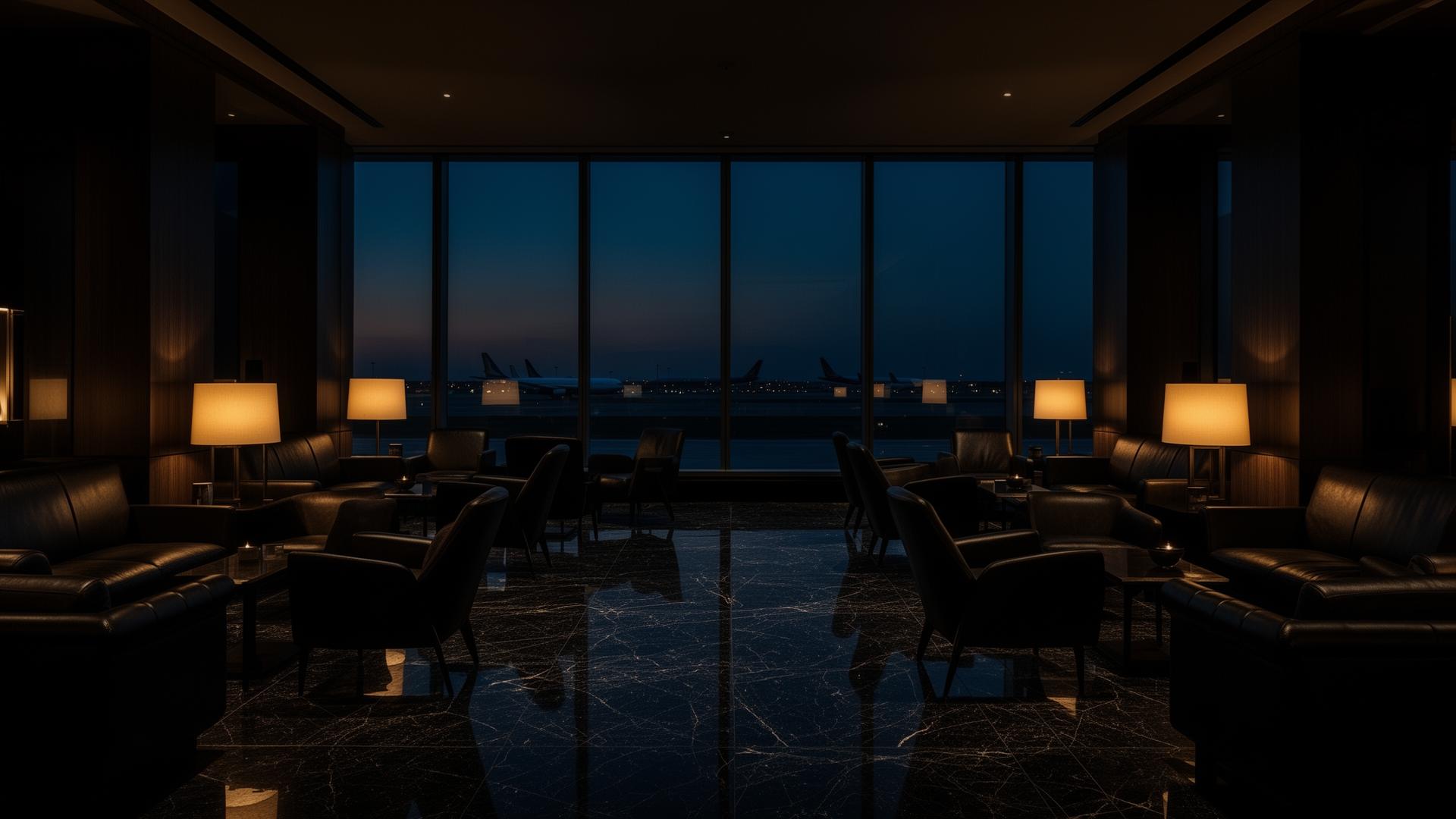 Luxury airport lounge